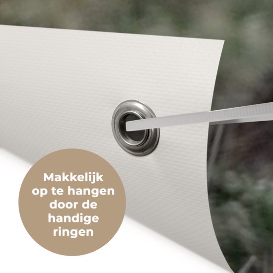 Décoration murale d'extérieur Scottish Highlander - Mousse - Herbe - 160x80 cm - Toile de jardin - Poster extérieur