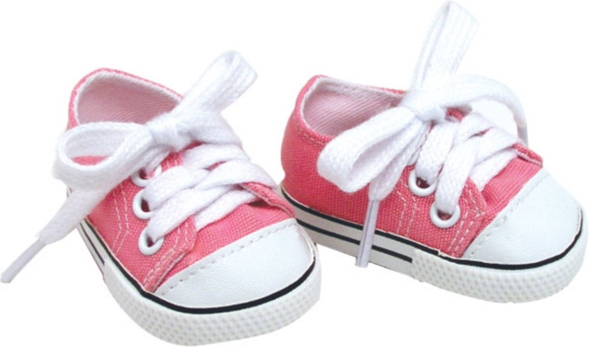 Sophia's Poppenkleding voor Modepop - Canvas-Sneakers - Poppen Accessoires - Lichtroze