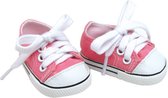 Sophia's by Teamson Kids Poppenkleding voor 45.7 cm Poppen - Canvas-Sneakers - Poppen Accessoires - Lichtroze (Pop niet inbegrepen)