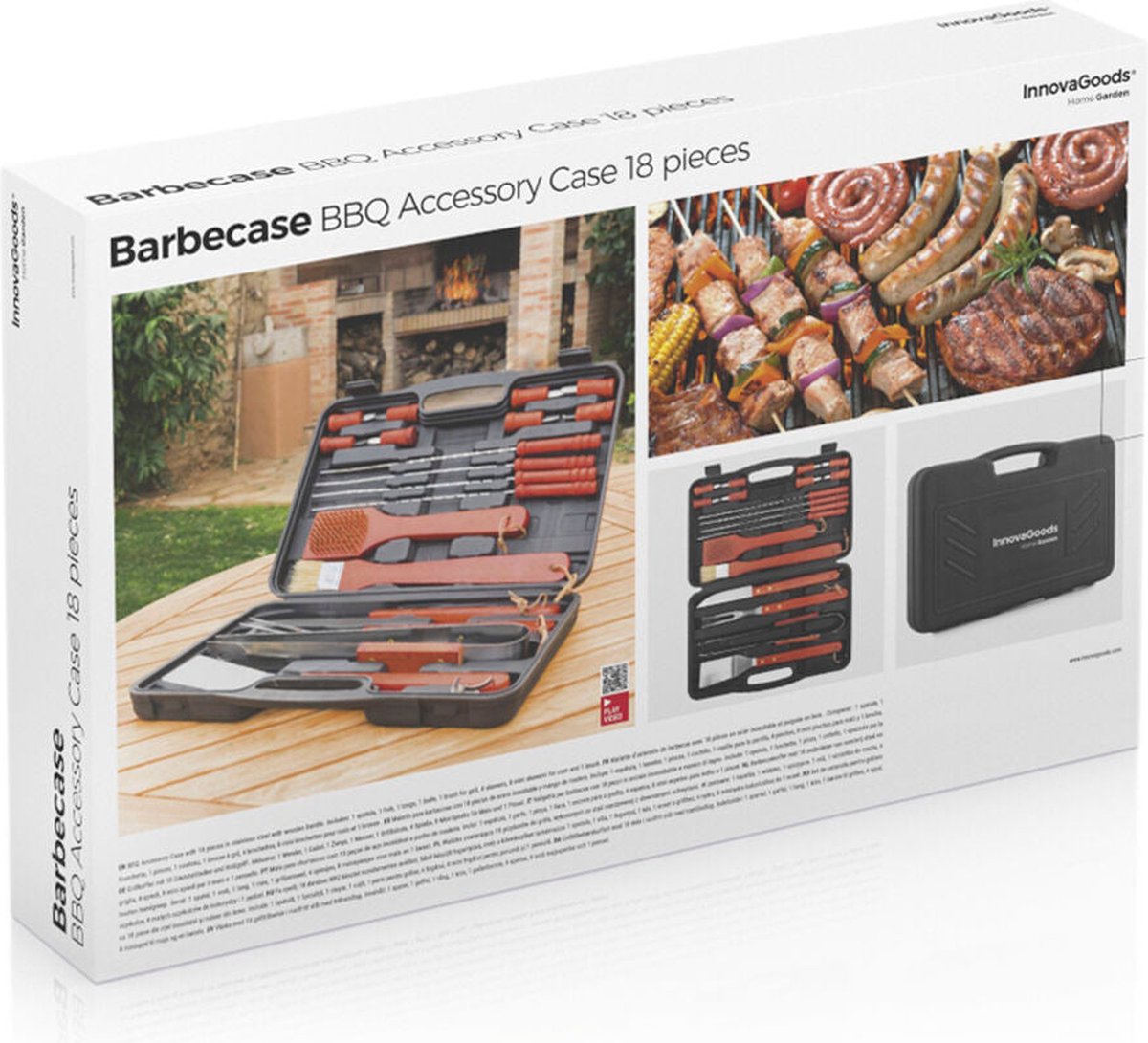 Malette Barbecue Barbecase InnovaGoods 18 Pièces