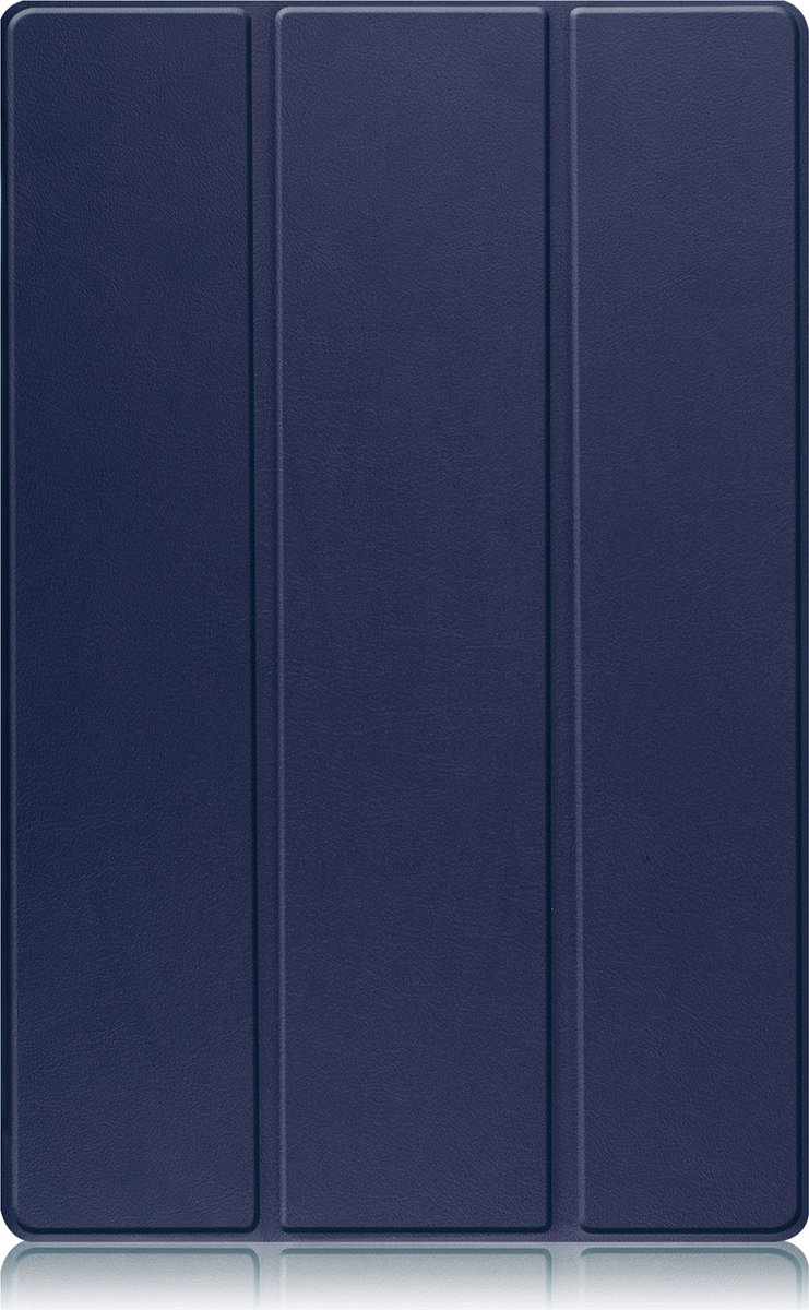Hoesje - Geschikt voor Samsung Galaxy Tab S9 Plus - Dun & Stevig - Trifold Bookcase - Hard Cover Case - Met Uitsparing Geschikt voor S Pen - Hardcover Book - Tablet Hoes - Donkerblauw