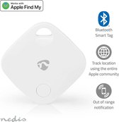 Nedis Keyfinder - Geschikt voor: Apple Find My App - Batterij Gevoed - 1x CR2032 - Incl. batterij(en) - Bluetooth-versie: 5.1 - Batterijlevensduur tot: 1 Jaar - Wit - 1 Stuks