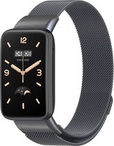 By Qubix Milanese bandje - Space grey - Xiaomi Smart Band 7 Pro - Mi Band 7 Pro bandje