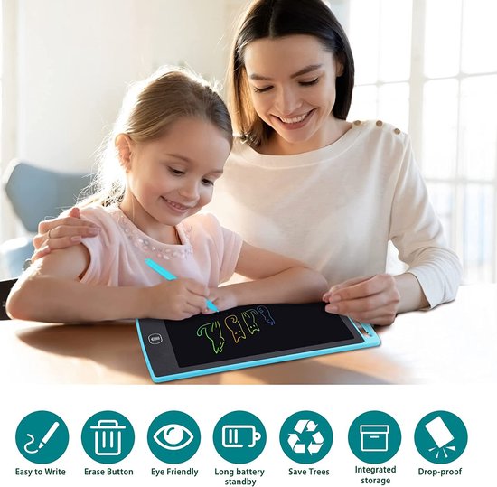 LCD Schrijven Tablet 13 16 21Tums Kleurrijk Scherm Oplaadbaar Doodle Board Peuter Educatief Speelgoed voor 3-12 Jaar (13 inch roze