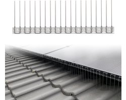 Vogelwering zonnepanelen - Vogelschroot - Solarguard - 100 cm strip - Verstelbaar - Vogelpinnen - Vogelverjager - Duivenpinnen