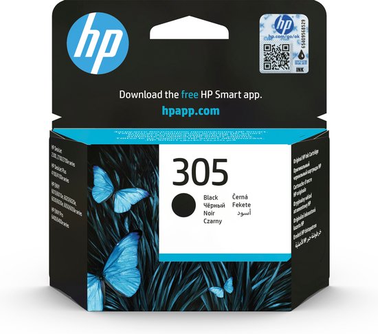 HP 305 - Inktcartridge - Origineel - Zwart