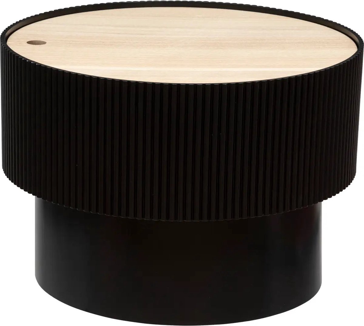 Atmosphera Koffietafel - Salontafel - Bijzettafel - D55cm H38cm Zwart