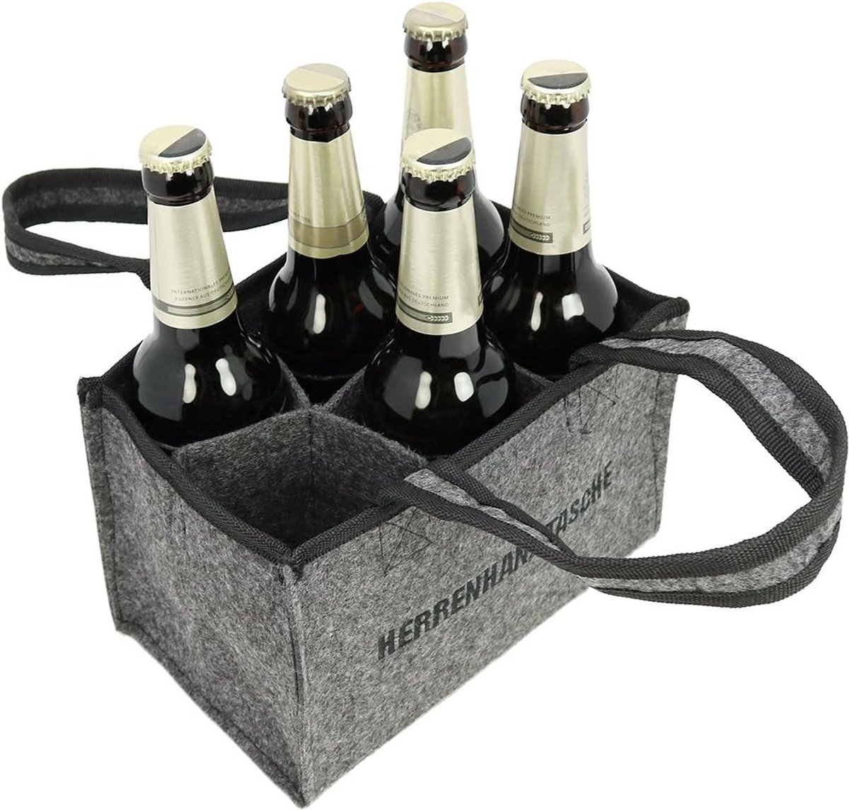 Personalisierte Filztasche Filzshopper Glücklich Steht Dir Gut