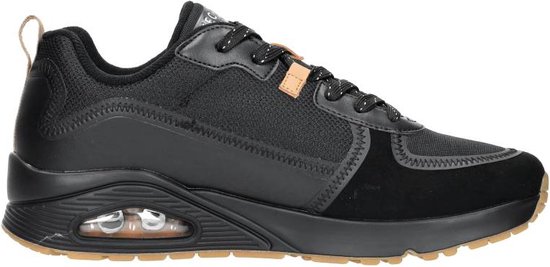 Skechers Uno - Layover Sneakers Laag - zwart - Maat 39