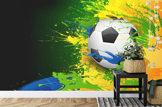Papier peint photo Voetbal - Papier peint Papier peint non tissé - 368 x 254 cm