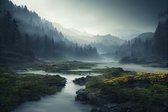 Fotobehang Breathtaking Landscape 4K Background - Vliesbehang - 360 x 240 cm