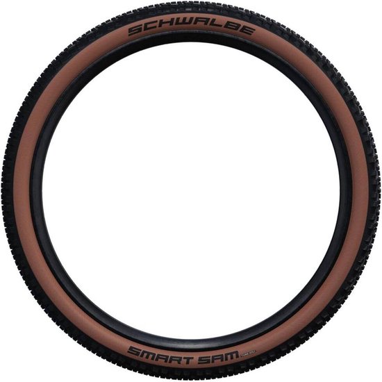 2x SCHWALBE MTB Reifen Smart Sam 29x2.35 | 60-622 HS624 Addix schwarz/bronze mit SV Schlauch | 29x2.35 | 60-622 | Rennradventil | Sclaverand | 2X706201SV