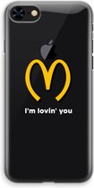 Case Company® - Hoesje geschikt voor iPhone 8 hoesje - I'm lovin' you - Soft Cover Telefoonhoesje - Bescherming aan alle Kanten en Schermrand