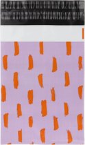 Verzendzakken voor Kleding - 100 stuks - 25 x 34 cm (A4) - Oranje en Anders en Multi colour Verzendzakken Webshop - Verzendzakken plastic met plakstrip
