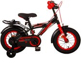 Volare Thombike Kinderfiets - Jongens - 12 inch - Zwart Rood - Twee Handremmen