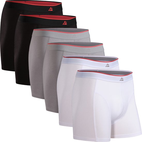 DANISH ENDURANCE Boxershorts van Bamboe Heren Onderbroeken - ultiem draagcomfort - 6 pack - Maat M