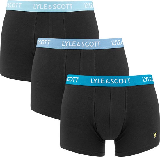 Lyle & Scott 3P boxers barclay combi zwart 548 - L