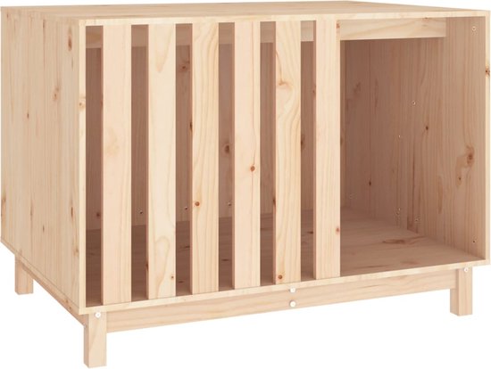 vidaXL - Hondenhok - 100x70x72 - cm - massief - grenenhout