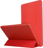 Mobigear Tablethoes geschikt voor Apple iPad 7 (2019) Hoes | Mobigear Tri-Fold Gel Bookcase - Rood