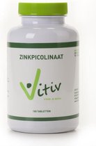 Vitiv Zink picolinaat 50mg 100 Tabletten Beste keuze