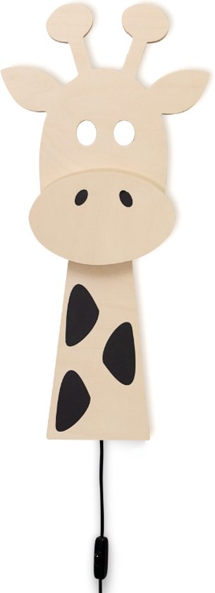 Applique en bois chambre d'enfant | Girafe - contreplaqué | toddie.nl