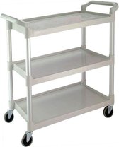 IPC Euromop service food trolley with 3 shelves in polypropylene and 4 wheels