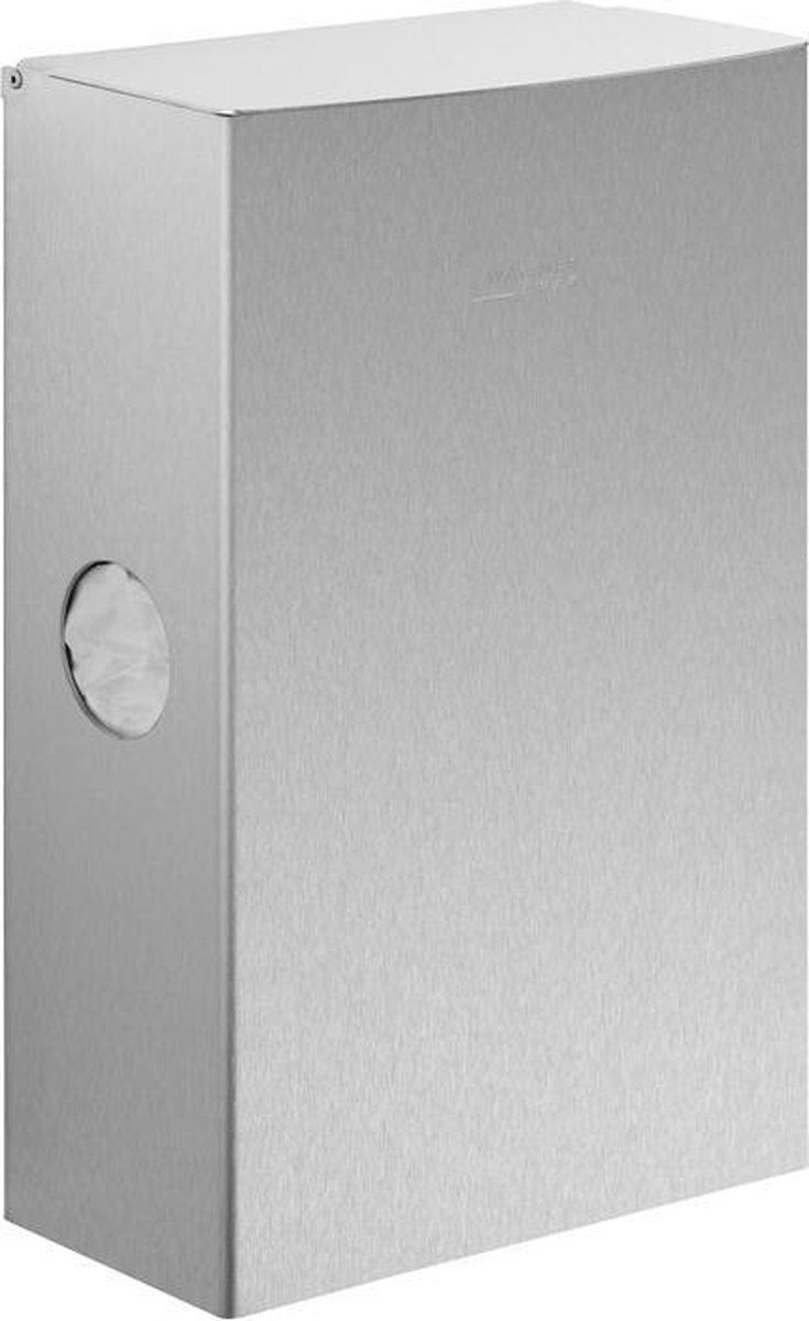 RVS hygiëne afvalbak WP177-1 4l met dispenser voor plastic zakjes van Wagner-EWAR