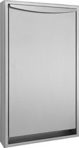 Wagner-EWAR WP2115 opklapbare verticale verschoontafel van RVS voor opbouw