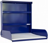 Babytafel metaal opklapbaar + opbergsysteem + verschoonmatras - Design Gekleurd