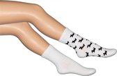 Bonnie Doon - Kinderen - Sokken - Doggy Sock 2-pack - Creme/Off White - 23/26