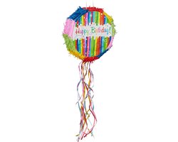 pinata verjaardag - zelf vullen - happy birthday - 32 cm