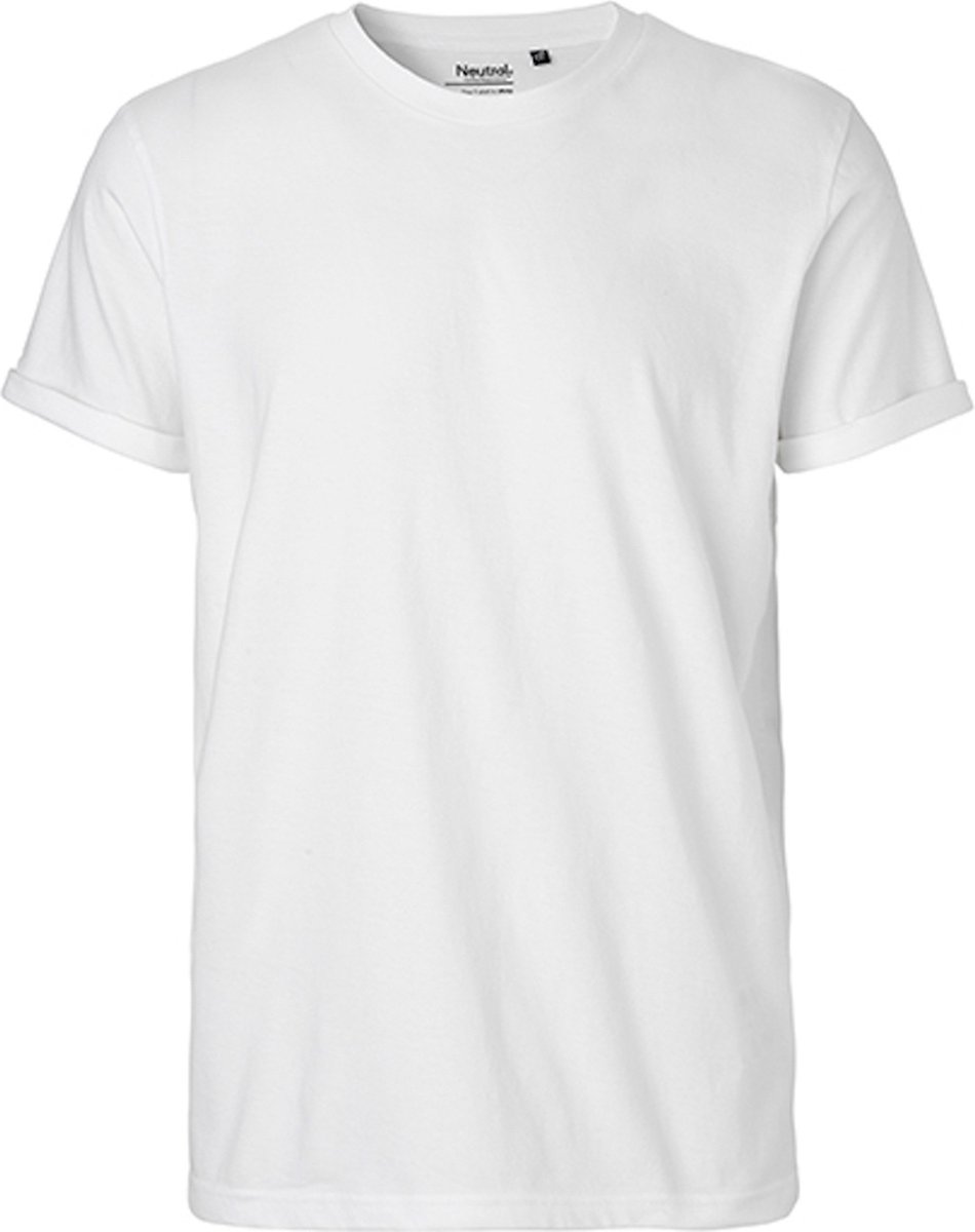Neutral Men´s Roll Up Sleeve T-Shirt NE60012 - White - XXL