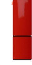 NUNKI LARGECOMBI-FRED Combi Bottom Koelkast, E, 198+66l, Hot Rod Red Gloss Front