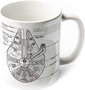 Star Wars - Millenium Falcon Schets Mok
