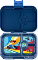 Yumbox Panino - lunch box Bento étanche - 4 compartiments - Plateau Monte Carlo Blue / Race Cars