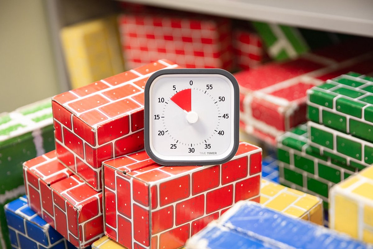 Time Timer® MOD Education Edition - kleur Charcoal/grijs - 60 Minuten Visuele Timer - timer voor kinderen - schermtijd instellen — afbeelding 3