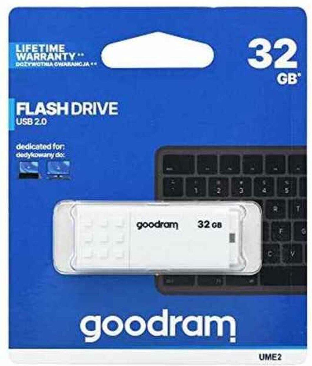 USB stick GoodRam UME2-0320W0R11 USB 2.0 5 MB/s-20 MB/s White 32 GB