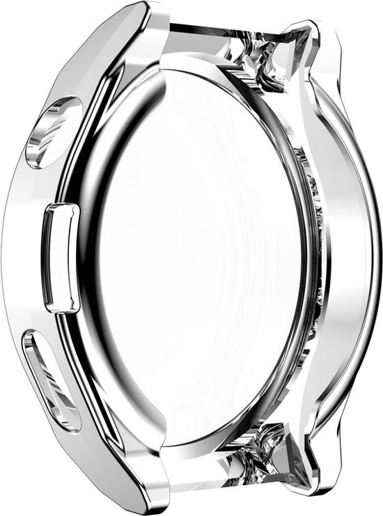Beschermende watch case - hoesje - geschikt voor Huawei GT 3 Pro 46 mm - zilver