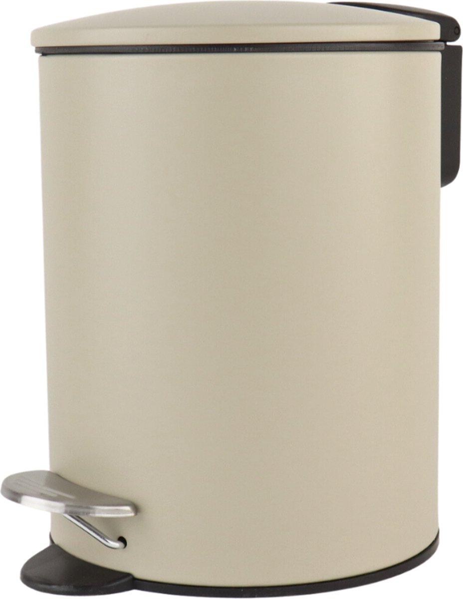 Goedkoopste Nordix Pedaalemmer - 3 Liter - Badkamer - Toilet - Beige - Metaal