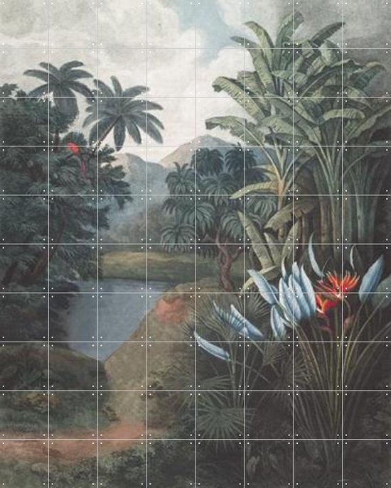 IXXI Tropical Lake - Wanddecoratie - 200 x 160 cm