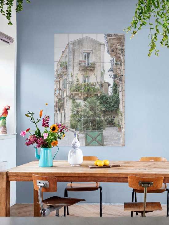 IXXI Scène de Rue Botanique - Décoration murale - Fleurs et Plantes - 100 x 140 cm