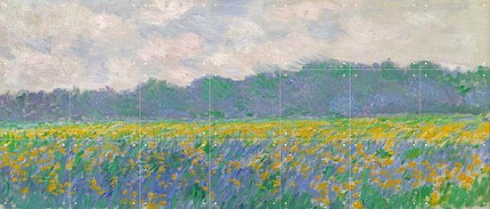 IXXI Field of Yellow Irises - Giverny - Claude Monet - Wanddecoratie - 60 x 140 cm