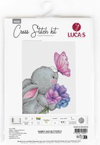 Luca-S Rabbit and Butterfly borduren (pakket) B1235