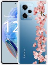 Cazy Hoesje geschikt voor Xiaomi Redmi Note 12 Pro 5G Flower Branch