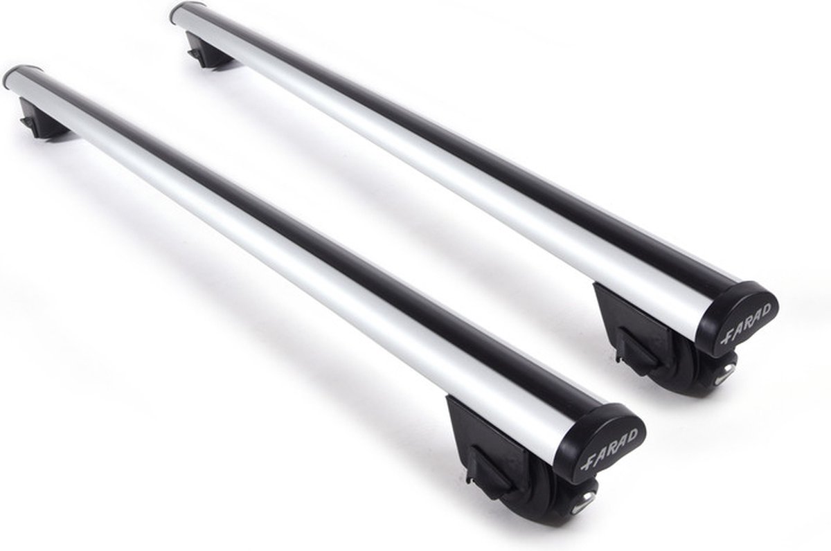 Dakdragers geschikt voor VW Cross Polo vanaf 2010 gesloten dakrailing – Aluminium –100kg laadvermogen – Merk Farad