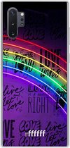 Samsung Galaxy Note 10 Plus Hoesje Transparant TPU Case - Love is Love #ffffff