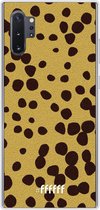 Samsung Galaxy Note 10 Plus Hoesje Transparant TPU Case - Cheetah Print #ffffff