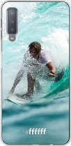 Samsung Galaxy A7 (2018) Hoesje Transparant TPU Case - Boy Surfing #ffffff