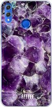 Honor 8X Hoesje Transparant TPU Case - Purple Geode #ffffff