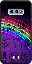 Samsung Galaxy S10e Hoesje TPU Case - Love is Love #ffffff